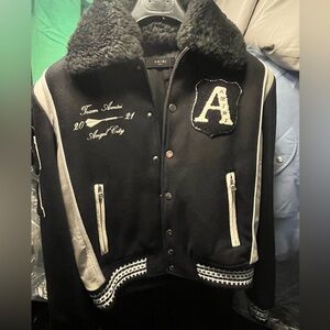 Mens Amiri Bonmber with Detacuable collar
